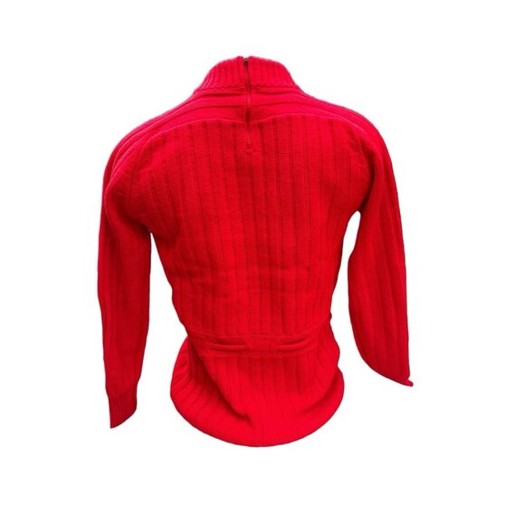 Vintage Original Jane Hunter Cable Rib Mock Neck Sweater Size Medium - Picture 3 of 9